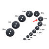 Picture of 100pcs 18mm Resin 2 Hole Sewing Button Scrapbooking Embellishment Decorative Button Apparel Sewing Accessories