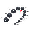 Picture of 100pcs 20mm Resin 2 Hole Sewing Button Scrapbooking Embellishment Decorative Button Apparel Sewing Accessories