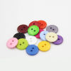 Picture of 100pcs 20mm Resin 2 Hole Sewing Button Scrapbooking Embellishment Decorative Button Apparel Sewing Accessories