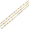 Bild von Copper Galaxy Link Cable Chain Findings Round Gold Plated Multicolor 6mm, 1 M