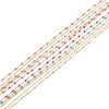 Picture of Stainless Steel Link Cable Chain Sequins Enamel 4x2mm, 1 M