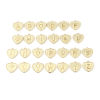 Picture of Zinc Based Alloy Valentine's Day Charms Heart Initial Alphabet/ Capital Letter