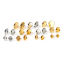 Picture of Iron Based Alloy Cabochon Settings Ear Post Stud Earrings Findings Round