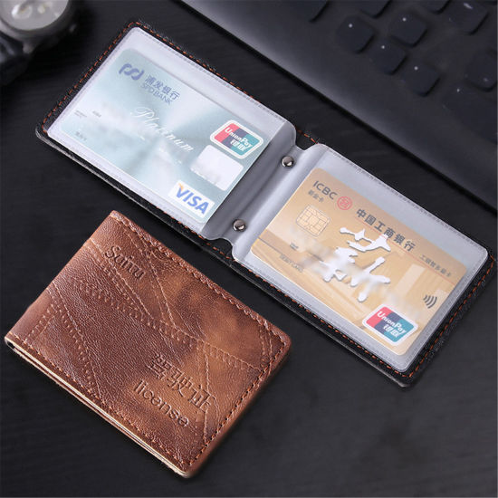 Изображение Leather Driver's License Case Men And Women Motor Vehicle Driving License Multi-Function