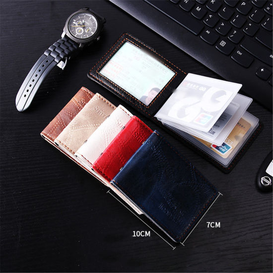 Изображение Leather Driver's License Case Men And Women Motor Vehicle Driving License Multi-Function