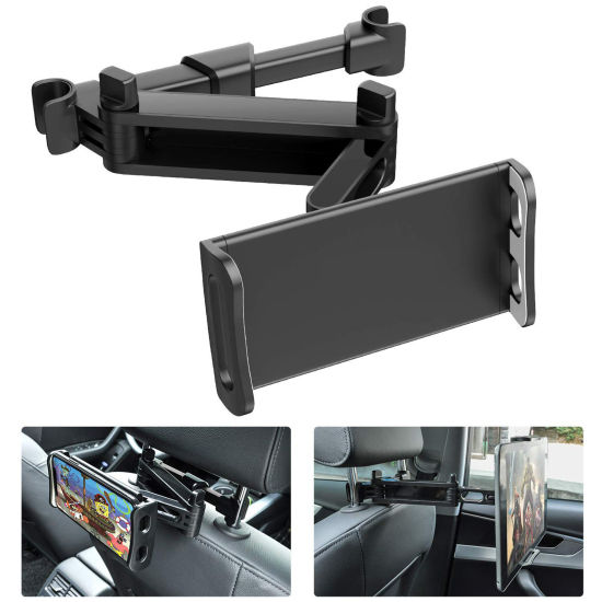 360°Rotation Tablet Holder For Car Back Seat の画像