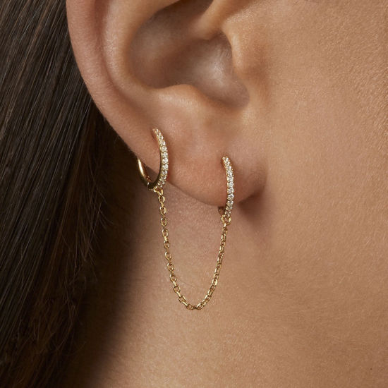 Picture of Brass Hoop Earrings 1 Piece                                                                                                                                                                                                                                   