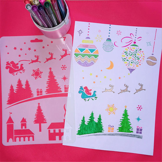 Изображение PET Christmas Children DIY Drawing Template