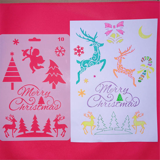 Изображение PET Christmas Children DIY Drawing Template