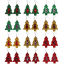 Image de Boucles d'Oreilles Noël 75mm x 37mm, 1 Paire
