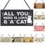 Picture of Natural Wood Christmas Hanging Decoration Rectangle Door Sign