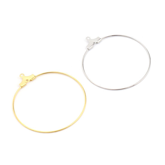 Picture of Iron Based Alloy Hoop Earrings Findings