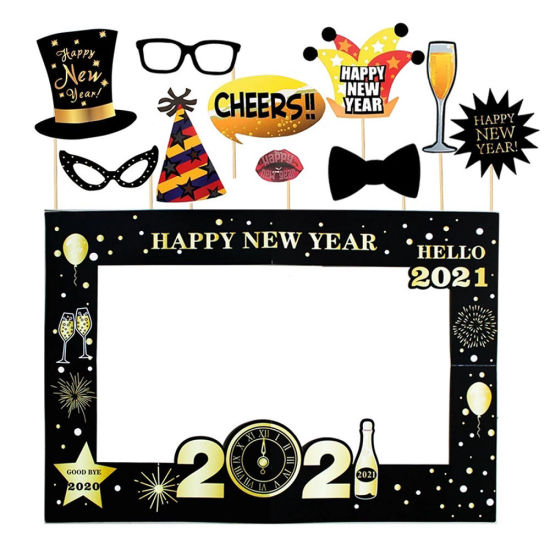 Picture of Paper Christmas New Year Picture Frame Photo Props