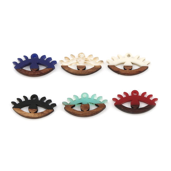Immagine di Resina Charm Resina Effetto Legno Charms 5 Pz