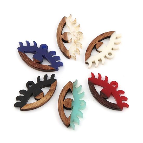Immagine di Resina Charm Resina Effetto Legno Charms 5 Pz