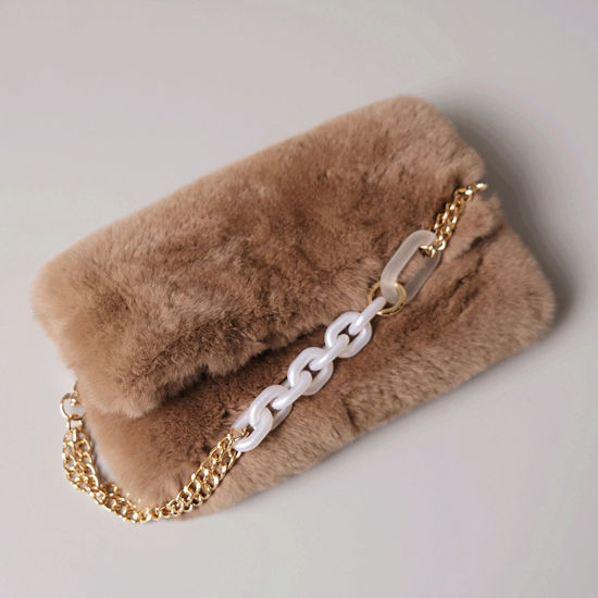 Picture of Zinc Based Alloy & Acrylic Purse Chain Strap 1 Piece