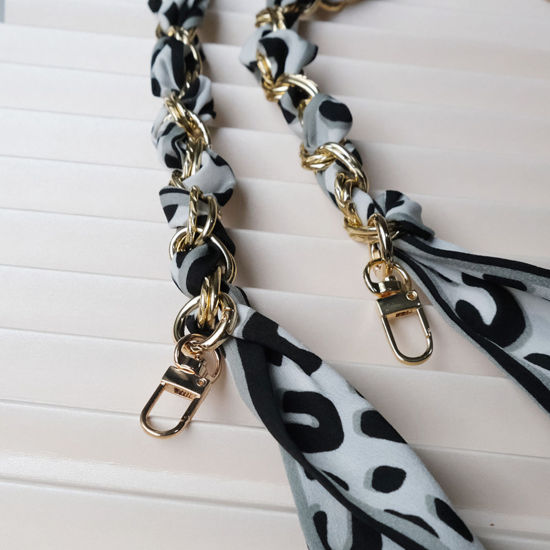 Picture of Zinc Based Alloy & Fabric Purse Chain Strap 1 Piece