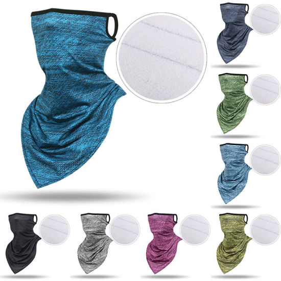Picture of Polyester Fleece Windproof Dustproof Face Mask For Outdoor Cycling Hanging Ear 1 Piece