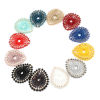 Picture of Iron Based Alloy & Glass Pendants Gold Plated 2 PCs