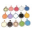 Immagine di Lega di Zinco Basi per Cabochon Ciondoli Tondo (Adatto 25mm) Trasparente Strass 43mm x 34mm, 5 Pz