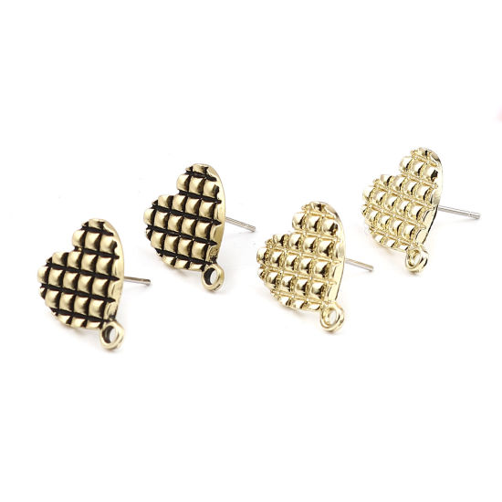 Image de Boucles d'Oreilles Puces avec Boucle 10 Pcs