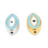 Picture of Zinc Based Alloy Religious Spacer Beads Evil Eye Enamel 10 PCs