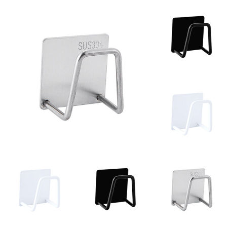 Punch-Free Stainless Steel Sponge Holder, Kitchen Sink Dish Organizer For Kitchen Accessories