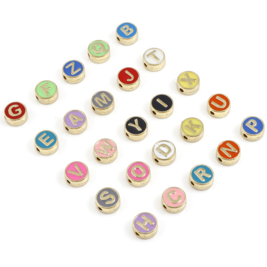 Picture of Zinc Based Alloy Spacer Beads Flat Round About 8mm Dia., Hole: Approx 1.5mm, 10 PCs