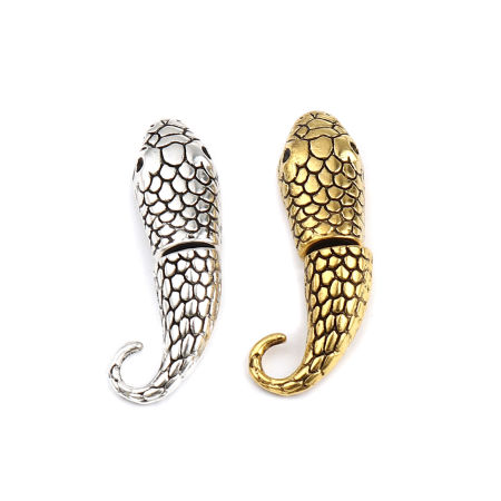 Zamak Tapón de cuentas 23mm x 12mm, 10 Juegos