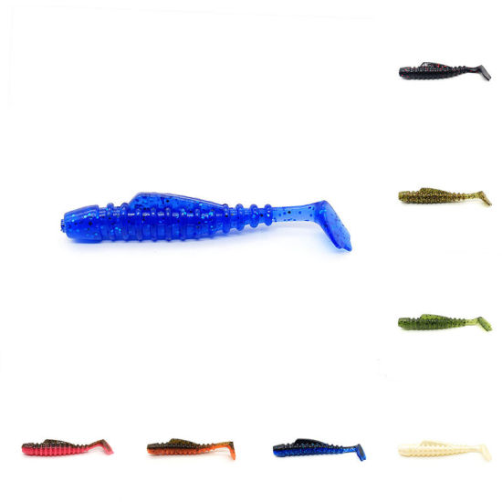 Изображение Multicolor - Bionic Bait 8cm/4.5g Threaded T-Road Sub Soft Bait Simulation Fishing Bait General Outdoor Fishing Products In All Waters