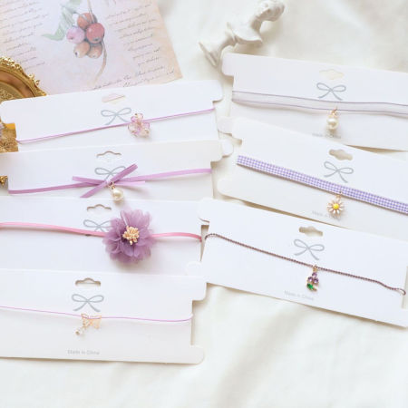 Fabric Choker Necklace 1 Piece