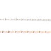 Picture of Brass Link Chain Necklace Oval 18K Platinum Filled 40.5cm(16") long, Chain Size: 4x2mm, 1 Piece