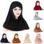 Image de Chapeau dames musulmanes Lait soie front brillant soie combat lait foulard en soie 