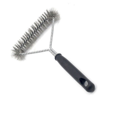 Изображение Kitchen Accessories BBQ Grill Barbecue Kit Cleaning Brush Stainless Steel Bristles Cleaning Brushes Cooking Tool Barbecue Gadget