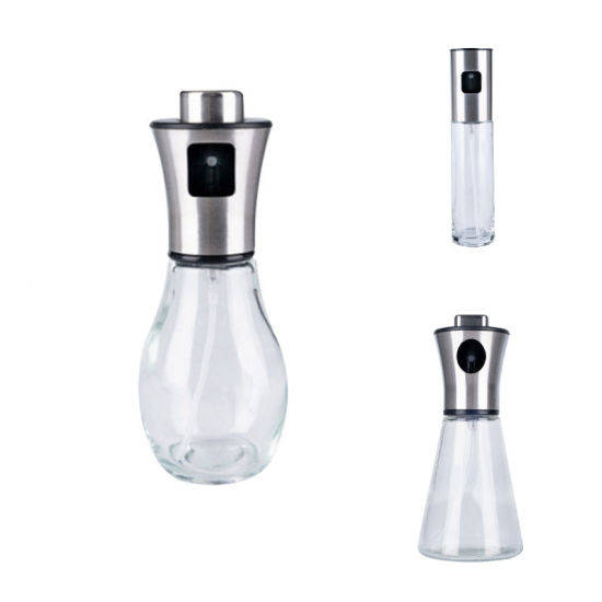 Изображение 100/200ml Empty Spray Bottle Stainless Steel Kitchen Olio Sprayer Leak-Proof Soy Sauce Olive Bottle Dispenser BBQ Cooking Tools