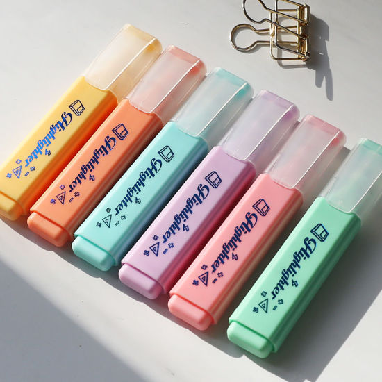 Picture of Highlighter Pastel Series Ins Style Creative Handbook Student Marker Pen