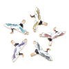 Picture of Zinc Based Alloy Charms Gold Plated Enamel 26mm x 20mm, 10 PCs