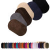 Picture of Fabric Appliques Patches DIY Scrapbooking Craft Oval 18cm x 11cm, 5 PCs
