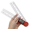 Picture of 0-200mm 0-300mm Digital Meter Angle Inclinometer Angle Digital Ruler Electron Goniometer Protractor Angle finder Measuring Tool