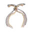 Picture of Brass Slider/Slide Extender Chain Adjustable Clear Rhinestone 12.5cm(4 7/8") long, 1 Piece