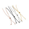 Picture of Brass Slider/Slide Extender Chain Adjustable Clear Rhinestone 12.5cm(4 7/8") long, 1 Piece