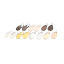 Image de Boucles d'Oreilles à Clip Support à Cabochon en Laiton 10 Pcs