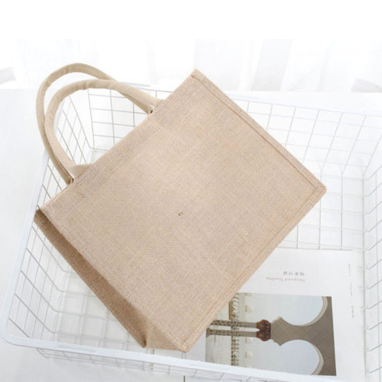 Picture of Environmentally Friendly High Capacity Waterproof PVC Membrane Jute Tote Bag