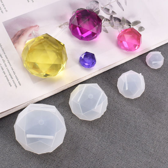 Picture of Silicone Resin Mold For Jewelry Making White 1 Piece