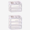 Picture of 2020 New Makeup Organizer Drawers Plastic Cosmetic Storage Box Jewelry Container Make Up Case Makeup Brush Holder Organizers Box