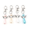 Picture of Keychain & Keyring Silver Tone Heart Wing 67mm, 5 PCs