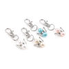 Picture of Keychain & Keyring Silver Tone Heart Wing 53mm, 5 PCs