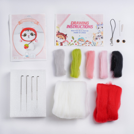 Picture of Wool Neddle Felting Wool Felt Tools Craft Accessories Multicolor 1 Set