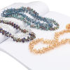 Image de Perles AB Couleur Irisation Aurores Boréales en Verre Goutte d'Eau Multicolore 9mm x 6mm, 100 Pcs