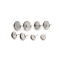 Imagen de Acero Inoxidable Pendientes Ronda Tono de Plata Base Camafeo (Apta 6mm) 8mm Diámetro, Post/ Wire Size: (21 gauge), 20 Unidades
